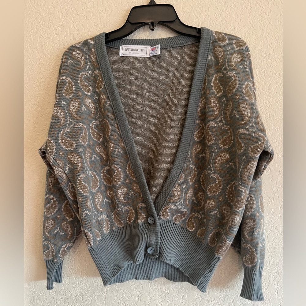 vintage damask print cardigan 🦚